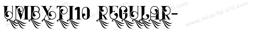 umbxti10 Regular字体转换